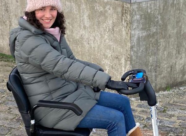 Girl on Scooter for MS Sufferers