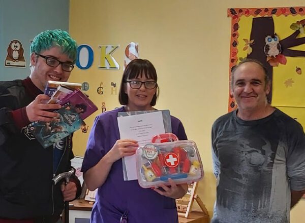 Gift boxes for seriously ill children in hospital